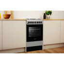 INDESIT IS5G4PHSS 50cm Dual Fuel Gas Single Cooker with Gas Hob - Inox additional 8