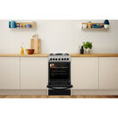 INDESIT IS5G4PHSS 50cm Dual Fuel Gas Single Cooker with Gas Hob - Inox additional 6