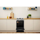 INDESIT IS5G1PMSS SILVER 50cm Dual Gas Single Cooker with Gas Hob additional 2