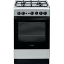 INDESIT IS5G1PMSS SILVER 50cm Dual Gas Single Cooker with Gas Hob additional 1