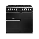STOVES 444411484 90cm Precision Deluxe Dual Fuel Range Cooker Black NEW FOR 2023 additional 1