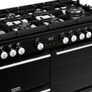 STOVES 444411503 110cm Precision Deluxe Dual Fuel Range Gas-Through-Glass Black NEW FOR 2023 additional 2