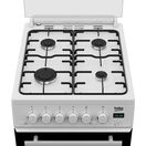 BEKO EDG507W 50cm Twin Cavity Gas Cooker with Gas Hob White additional 2