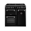 STOVES 444411434 Richmond Deluxe Gas Through Glass D900 Dual Fuel Range Cooker Black NEW FOR 2023 additional 1