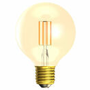 BELL 4W ES E27 LED Filament Bulb Vintage Globe Amber Glass 2000K (40w Equiv) additional 1