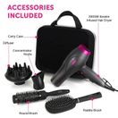 CARMEN C81072 Neon Hair Dryer Styling Set Graphite and Pink additional 6
