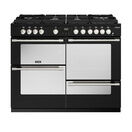 STOVES 444411477 Sterling Deluxe D1100DF Gas Through Glass Dual Fuel Range Cooker Black NEW FOR 2023 additional 1