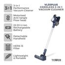 TOWER T513008 VL35 Plus Anti Tangle Cordless 3in1 Cleaner Blue additional 2