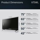 SONY KD55X75WLU 55"4K UHD HDR Google Smart TV additional 12