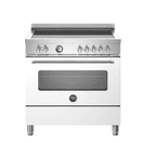 Bertazzoni Master 90cm Range Cooker Single Oven Induction White MAS95I1EBIC2 additional 1
