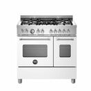 Bertazzoni Master 90cm Range Twin Oven Dual Fuel White MAS95C2EBIC additional 1