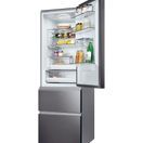 HAIER HTW5618EWMP 59.5cm 3D Fridge Freezer - Dark Inox additional 4