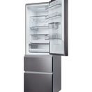 HAIER HTW5618EWMP 59.5cm 3D Fridge Freezer - Dark Inox additional 5