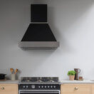 Bertazzoni Heritage Chimney Hood 100cm Wall Mounted Black KC36HERTNE + K100HERTX additional 2