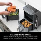 NINJA SL400UK Double Stack XL 2 Drawer 9.5L Air Fryer - Grey additional 6