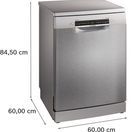 BOSCH SMS4EMI06G Series 4 Freestanding 60cm Dishwasher - Inox additional 3