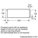 BOSCH BIC510NB0 14cm Built In Warming Drawer Black additional 4