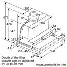 BOSCH DFS067A51B Telescopic Cooker Hood, 60 cm, Silver Metallic additional 10