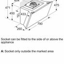 BOSCH DWK81AN60B Wall-mounted cooker hood,80 cm, clear glass black additional 16