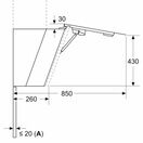 BOSCH DWK81AN60B Wall-mounted cooker hood,80 cm, clear glass black additional 17