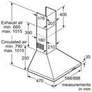 BOSCH DWP64CC50M Series 2 60cm Wall-Mounted Cooker Hood - Stainless Steel additional 7
