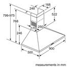 BOSCH DWP94BC50B Series 2 90cm Wall-Mounted Cooker Hood - Stainless Steel additional 11