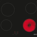 BOSCH PKE61RAA8B Series 2 60cm 4 Burner Electric Hob - Black additional 1