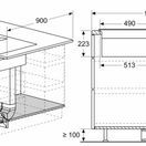 BOSCH PVS611B16E Series 4 60cm Induction Venting Hob - Black additional 17
