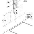 NEFF N 70 Wall-mounted Cooker Hood, 80 cm, Clear Glass Black D88IAN2S0B additional 7