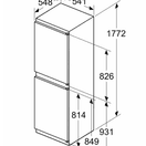 Bosch KIN85NSE0G 54.1cm 50/50 Integrated Frost Free Fridge Freezer additional 9