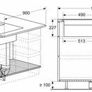 NEFF V58PHQ4C0 N70 80cm Induction Venting Hob - Black Flush Mount additional 16