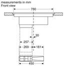 NEFF V58PHQ4C0 N70 80cm Induction Venting Hob - Black Flush Mount additional 24