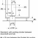 BOSCH DDW88MM60B Series 8 Downdraft 80cm Hood - Clear Glass additional 11
