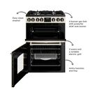 BELLING 444411814 Mini-Range Farmhouse 60cm Dual Fuel Cooker Cream additional 6