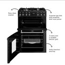 BELLING 444411813 Mini-Range Farmhouse 60cm Dual Fuel Cooker Black additional 4