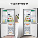 HISENSE RB327N4BBE 55cm 50/50 Total No Frost Fridge Freezer - Black Steel additional 3