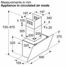 BOSCH DWK65DK60B Series 2 Wall-Mounted Inclined 60cm Hood Black Glass additional 9
