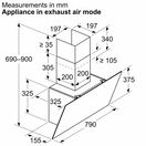 NEFF D83IDK1S0B N30 Wall-Mounted Inclined 80cm Hood Black Glass additional 10