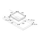 BERTAZZONI P604LPROGNE Pro Series 60cm Gas on Glass hob with Wok Burner additional 4