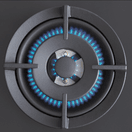 BERTAZZONI P755CPROGNE Professional Series Gas on Glass 75cm Hob Black additional 2