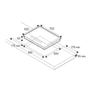 BERTAZZONI P755CMODX Modern Series 75cm Gas Hob with Wok Burner Stainless Steel additional 5