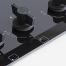 BERTAZZONI P905LMODGNE Modern Series 90cm Gas on Glass hob with Left Hand Wok Burner additional 4