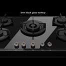 BERTAZZONI P905CMODGNE Pro Series 90cm Gas on Glass hob with Central Wok additional 6