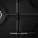 BERTAZZONI P905LHERNE Heritage Series 90cm Gas Hob with Left Wok Burner Matt Black additional 2