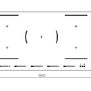 BERTAZZONI P905I2M30NV 90cm induction hob with 5 Zones inc Flexi Zone additional 2