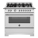 Bertazzoni Heritage 90cm Range Cooker Single Oven Dual Fuel Stainless Steel HER96L1EXT2 additional 1