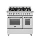 Bertazzoni Heritage 90cm Range Cooker Twin Oven Dual Fuel Stainless Steel HER96L2EXT additional 1