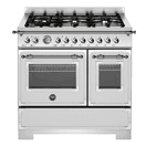 Bertazzoni Heritage 90cm Range Cooker Twin Oven Dual Fuel Stainless Steel HER96L2EXT2 additional 1