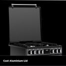 STOVES 444411845 Richmond Deluxe 60cm Dual Fuel Cooker Cream lidded additional 17