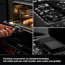 STOVES 444411845 Richmond Deluxe 60cm Dual Fuel Cooker Cream lidded additional 20